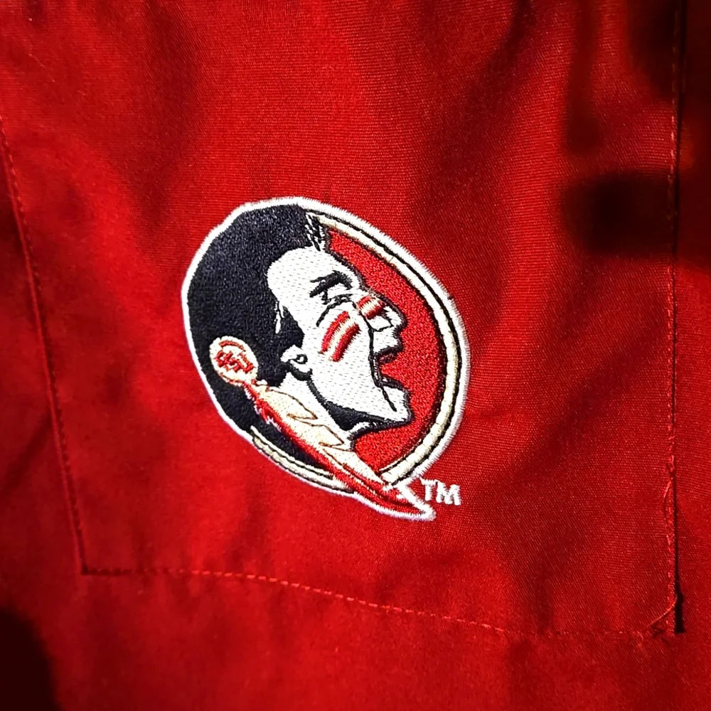 Scrub Dudz Garnet Florida State Seminoles on Pocket Size M Unisex